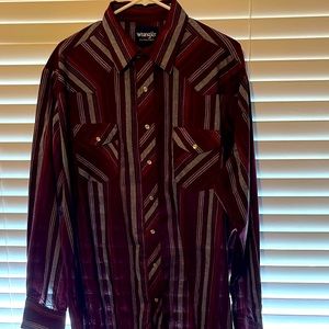 Mens XL Wrangler Pearl Snap